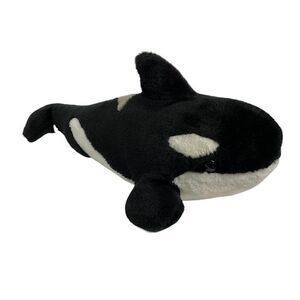 SeaWorld Shamu Orca Killer Whale Plush Stuffed Animal 16" Toy Lg Sea World Fish